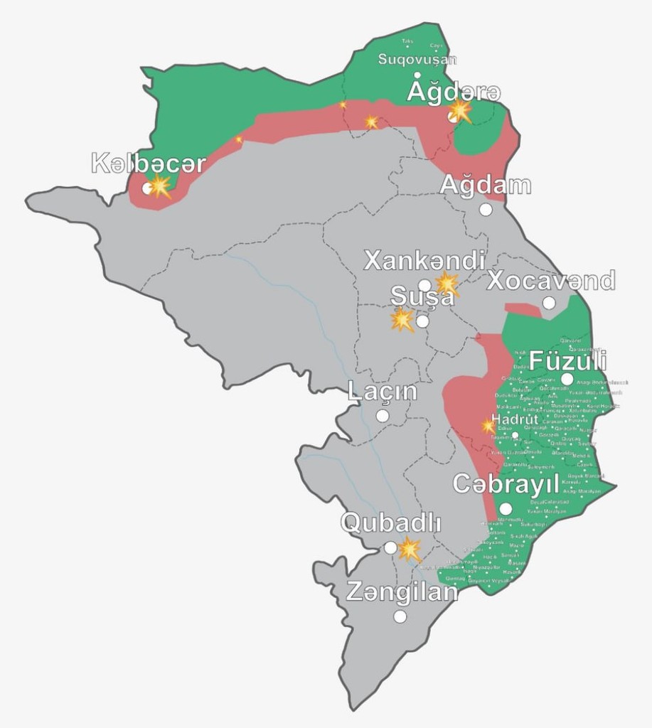 Азербайджан зеленая карта