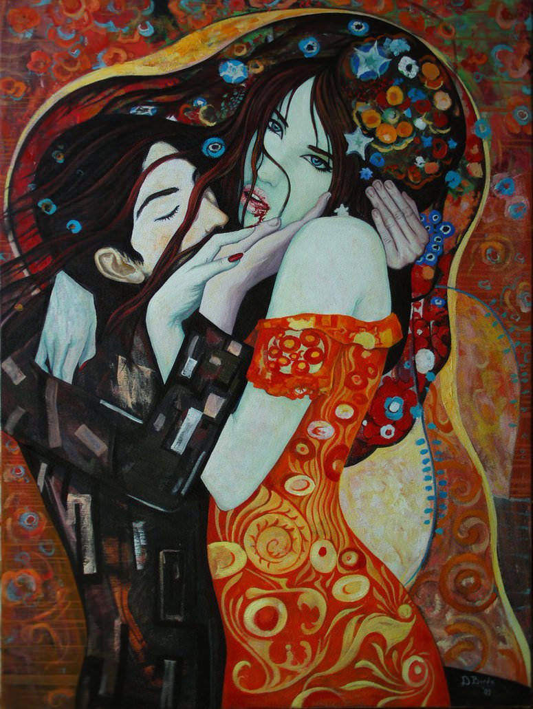 flowers_in_her_hair_kiss_relationship_lovers_art_woman_man_life_oil_painting.jpg