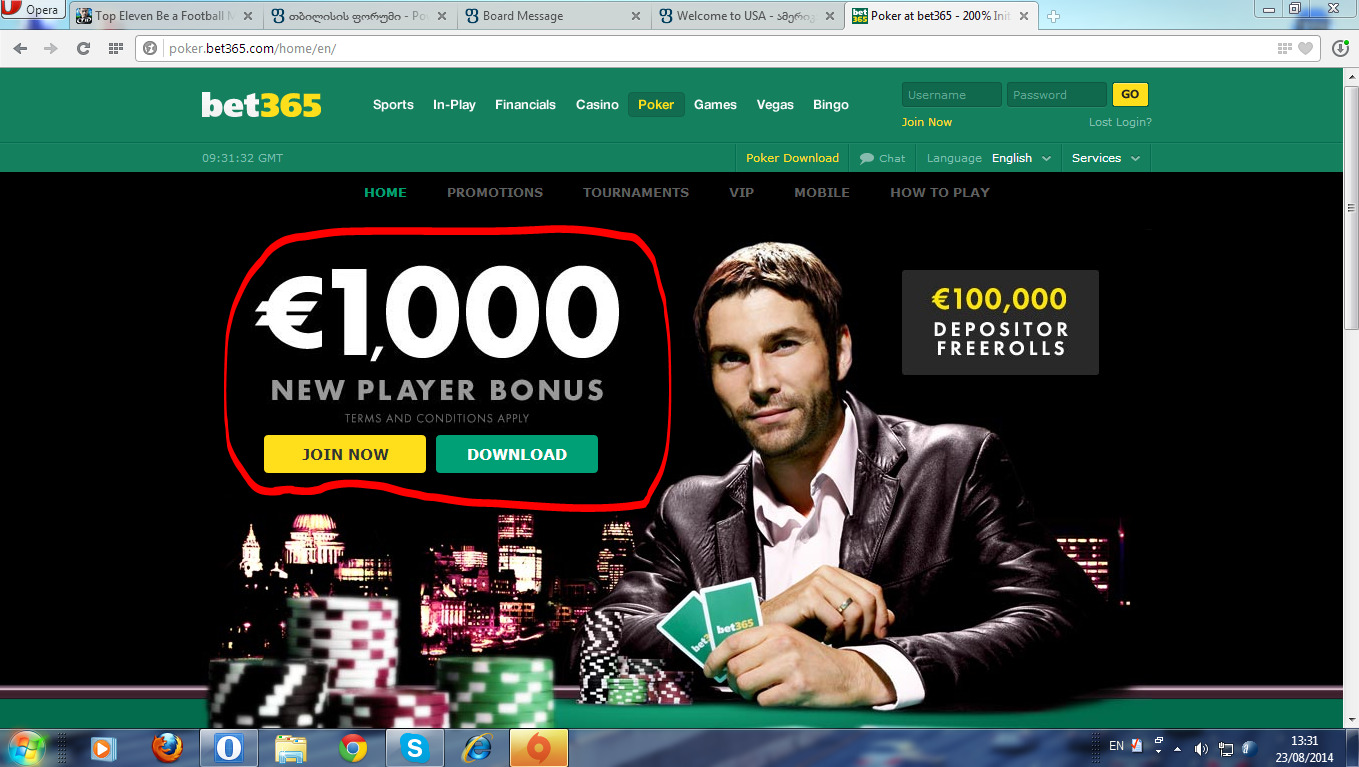 Live casino bet365