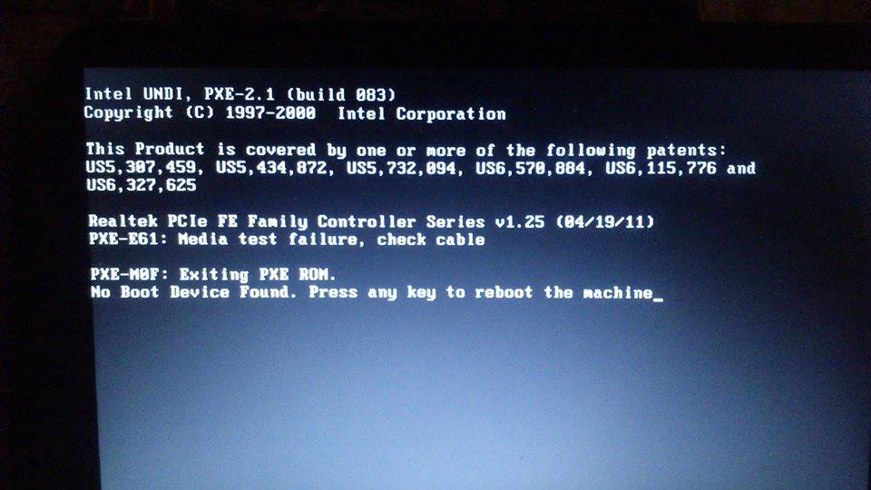 Pxe mof exiting pxe rom на ноутбуке. Pxe. preboot execution environment.