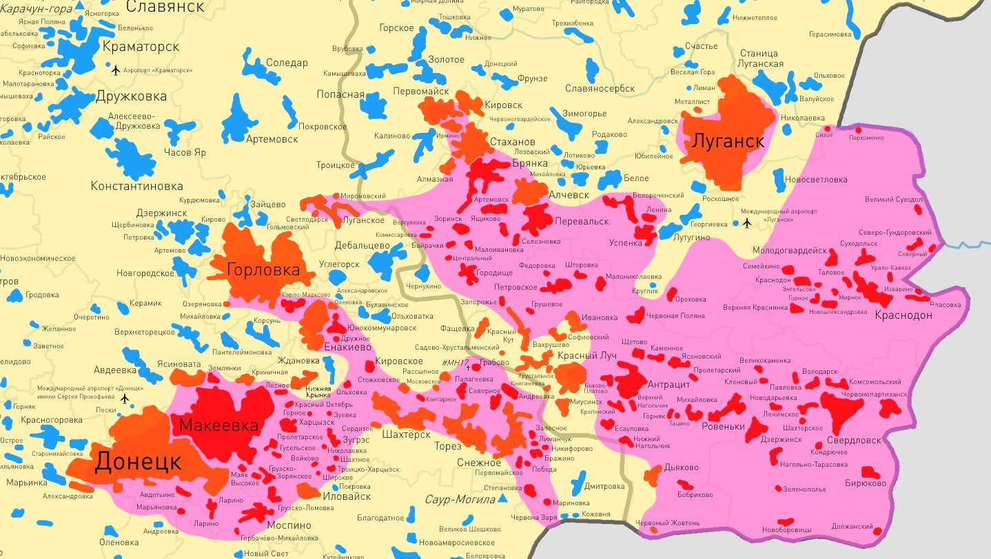 Бирюково луганская область карта