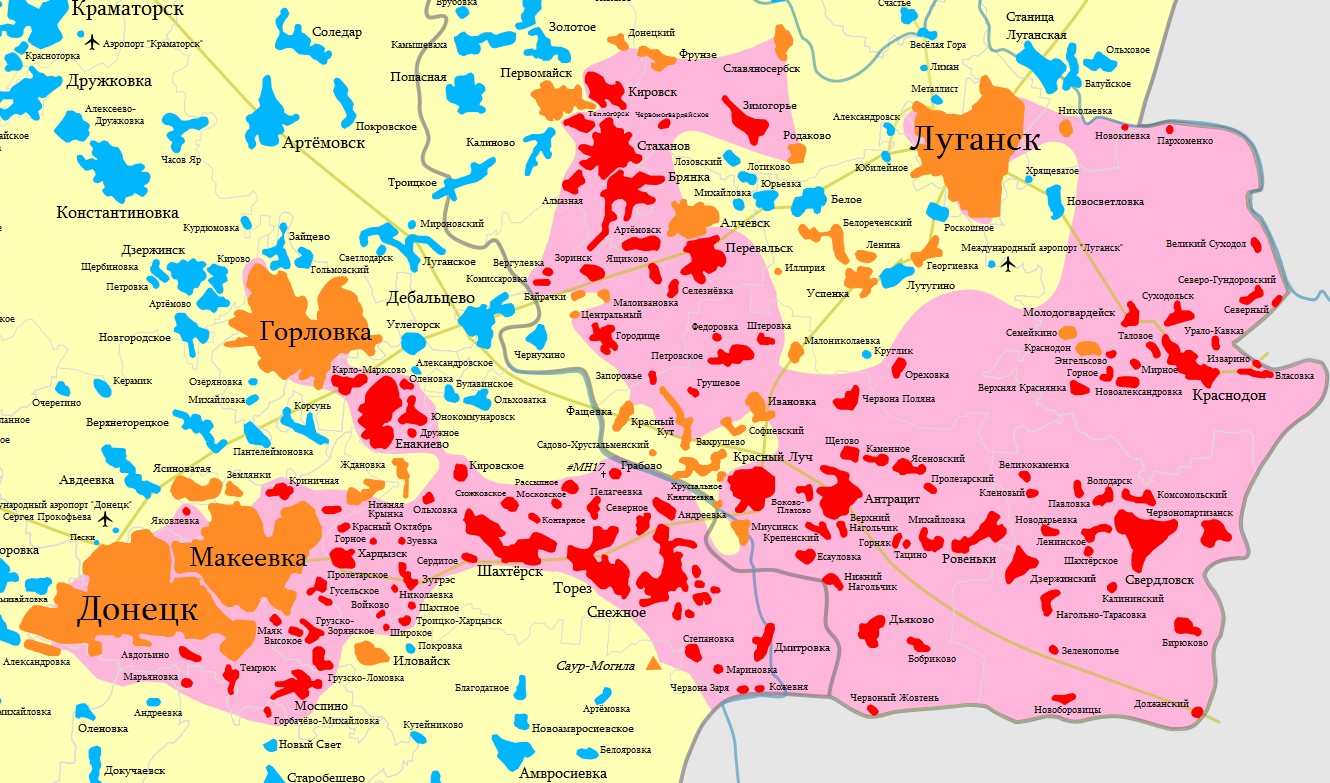 Карта украины константиновка