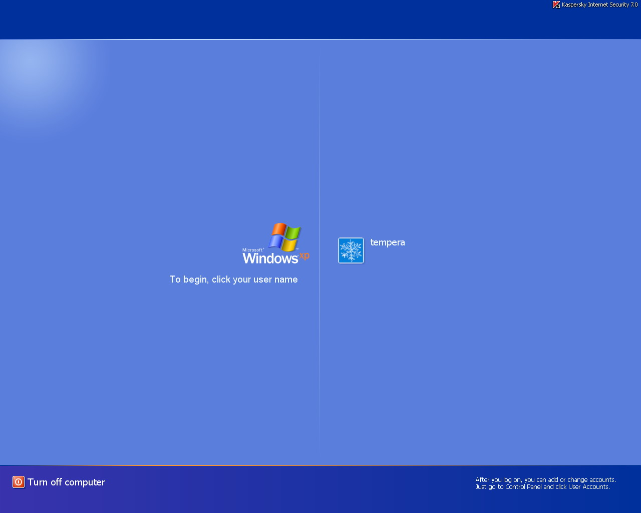 Windows xp load