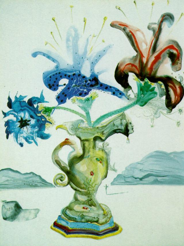 Цветы дали. Salvador Dali Dali - Flower. Сальвадор дали цветы 1948. Сальвадор дали картины цветы. Картина дали с цветами.