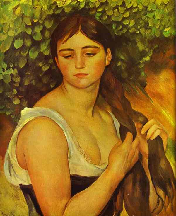 Pierre_Auguste_Renoir._Girl_Braiding_Her_Hair__Suzanne_Valadon_._1885._Oil_on_canvas._Private_collection.jpg