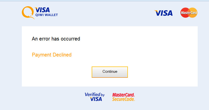 Сбой оплаты картой. Ошибка QIWI. Ошибка оплаты киви. Ошибка перевода киви. Скрин ошибки киви.