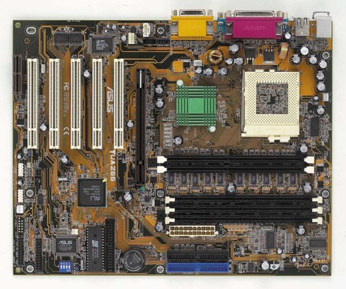 Поддержка памяти материнской платой. Материнская плата. Intel. Pentium Pro. P4b266-VMX.