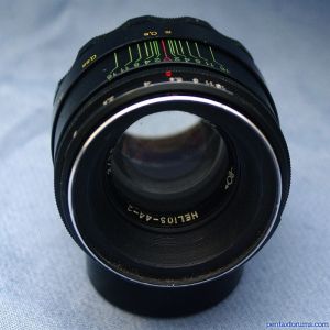 44 2 4. Объектив Helios 44m-4 c закрытой диафрагмой. Зенит е адаптер Nikon.