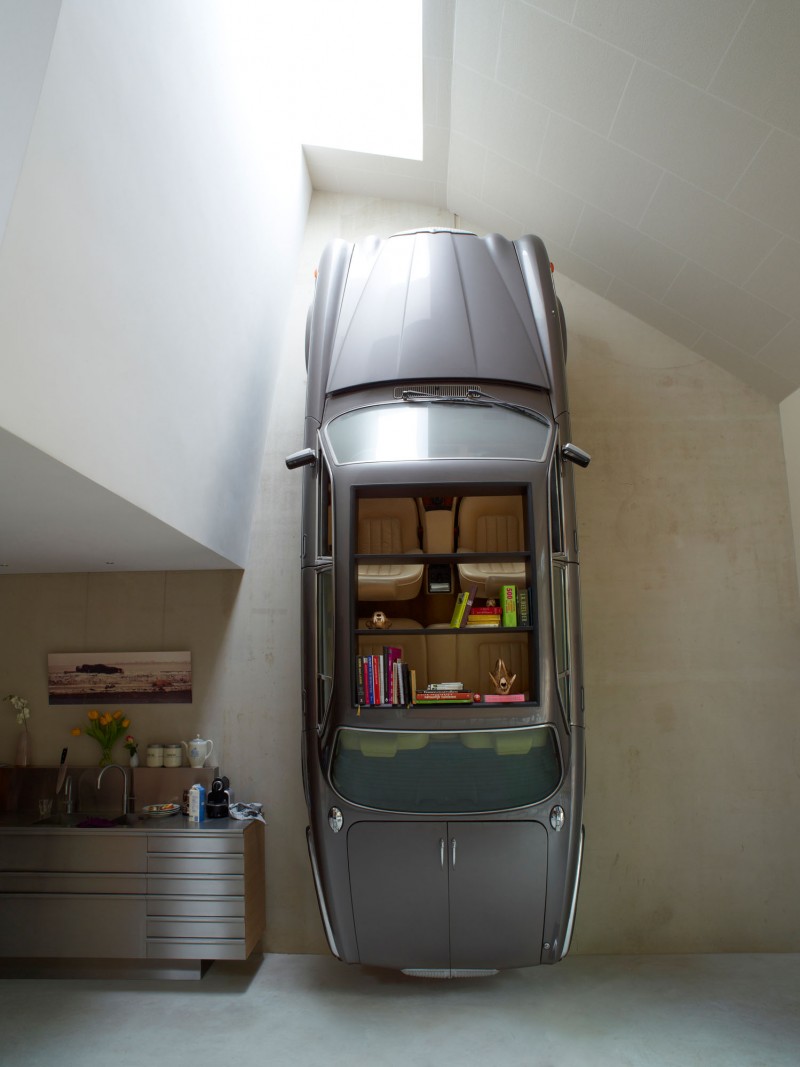 architecture_home_interior_design_decorative_car_art_hang_car_car_bookcase_ches_of_drawer_teapot_cups_sink_transparent_roof.jpg