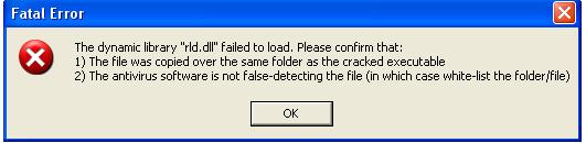 Failed to load shared library. Динамическая библиотека dll. ошибка the dynamic library rld . dll. ошибка the dynamic library rld.dll failed to load. failed to load.