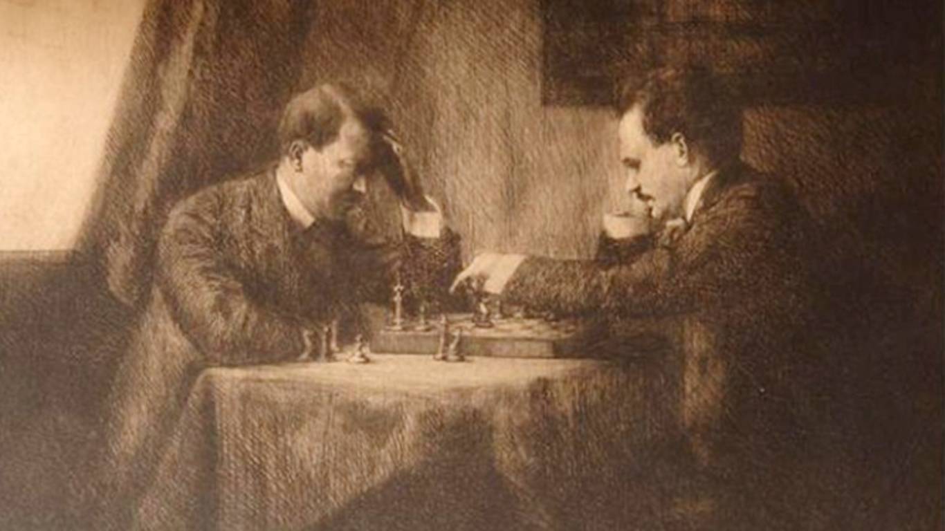 Emma_L__wenstramm._A_Chess_Game_Lenin_with_Hitler___Vienna_1909.jpg