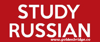 Russian studies. Study Russian. Study in Russia. Russian study logo.