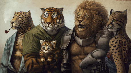 r169_457x257_2648_All_the_fish_are_belong_to_us_2d_portrait_cats_tiger_lion_leopard_ocelot_fantasy_picture_image_digital_art.jpg
