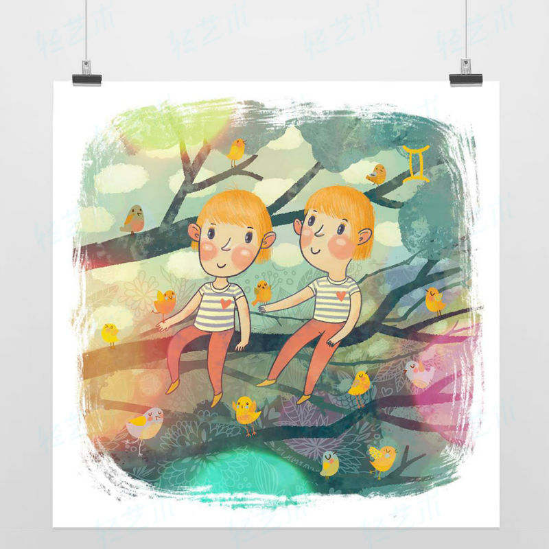Light_Art_Drawings_Cartoon_font_b_Zodiac_b_font_2_font_b_Gemini_b_font_Colorful.jpg