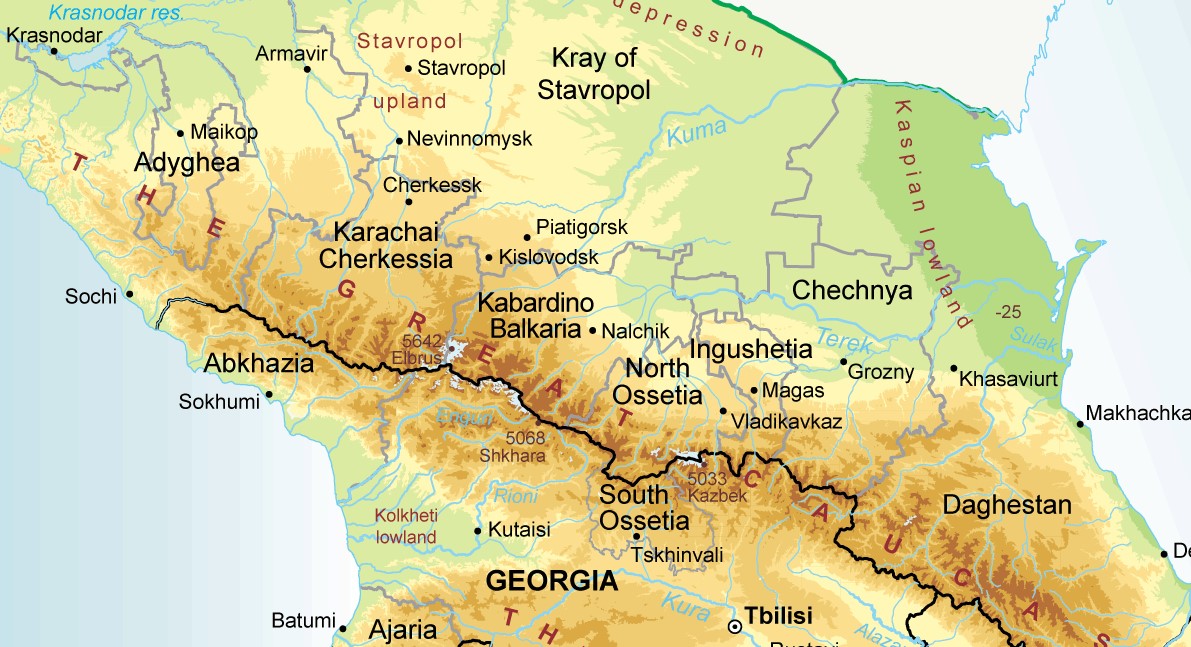 Черкесск на карте россии. Гора Шхара на карте России. Гора Шхара на карте Кавказа. Кавказские горы на карте. Горы Кавказ на карте России.